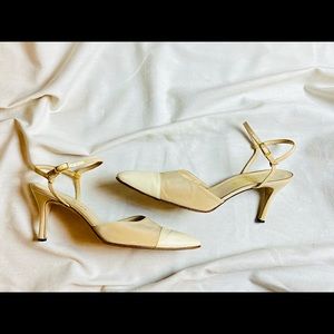 Chanel Slingback Shoes Pumps Low Heel